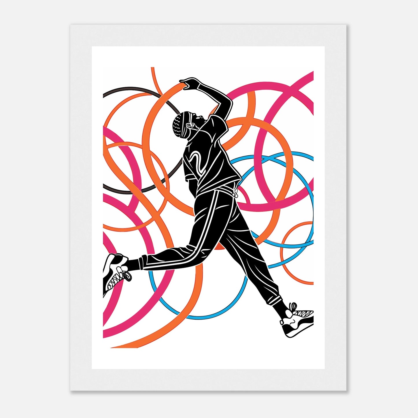 Gerahmtes Poster mit eigenem Design im Wohnraum